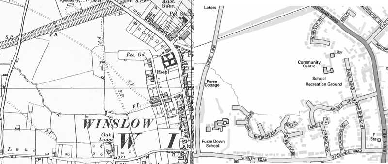 Comparative maps 1958 and 2014